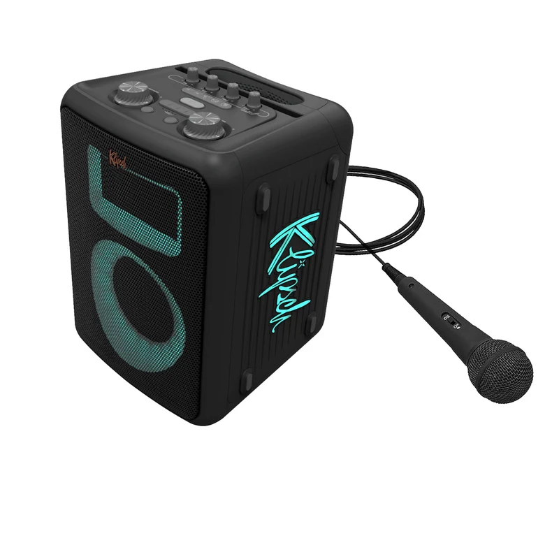Klipsch VEGAS BLACK Cassa 50w a batteria IPX4 bluetooth USB Mic cablato Nero