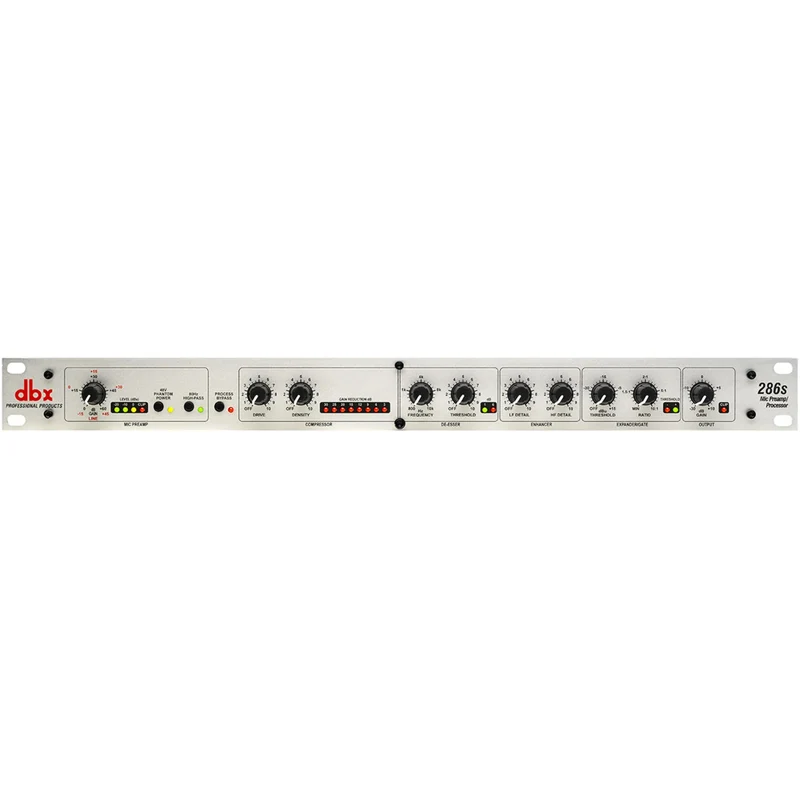 Dbx 286s CHANNEL STRIP Processore PreAmp rack x microfono / strumento 1 canale