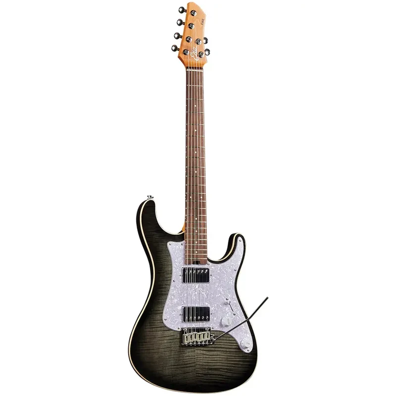 Eko FIRE 400 AURORA FLAMED GREY BURST Chitarra Elettrica a 22 Tasti