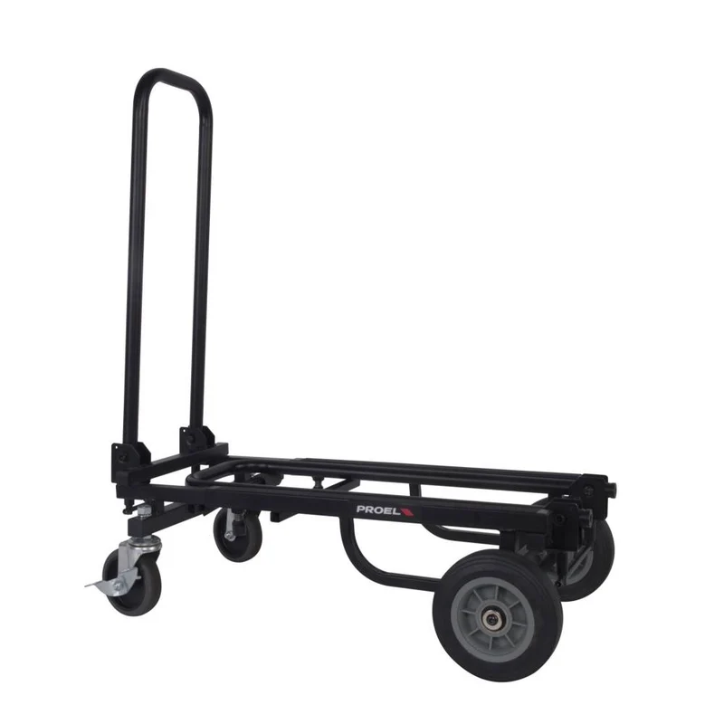Proel PROKARTM Carrello per trasporto attrezzature per DJ portatile, Nero Opaco