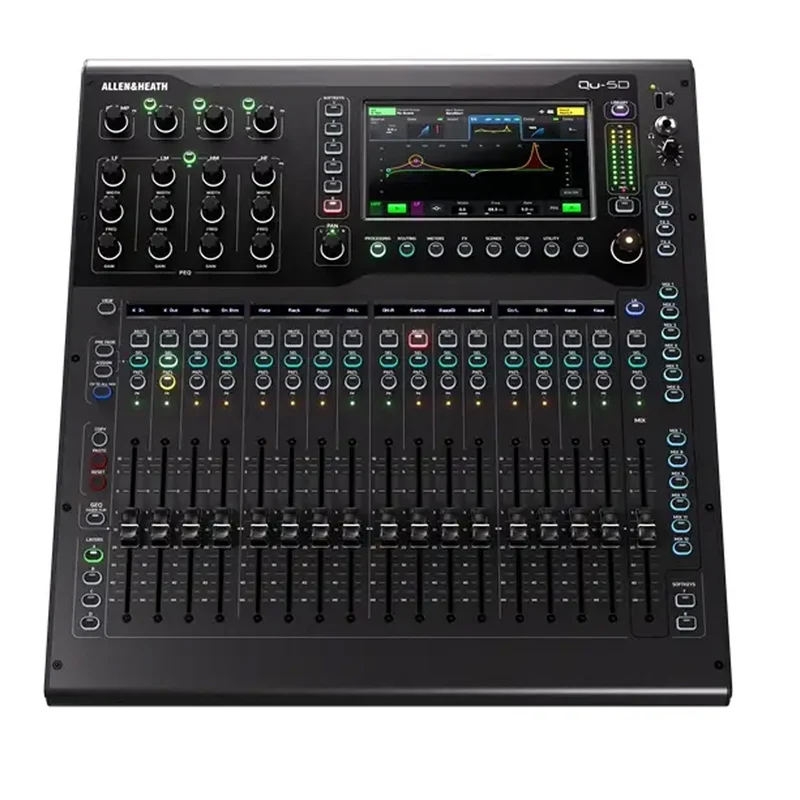 Allen & Heath QU-5D Mixer Pro Dig. compatto 17 fader motor. e interfaccia Dante
