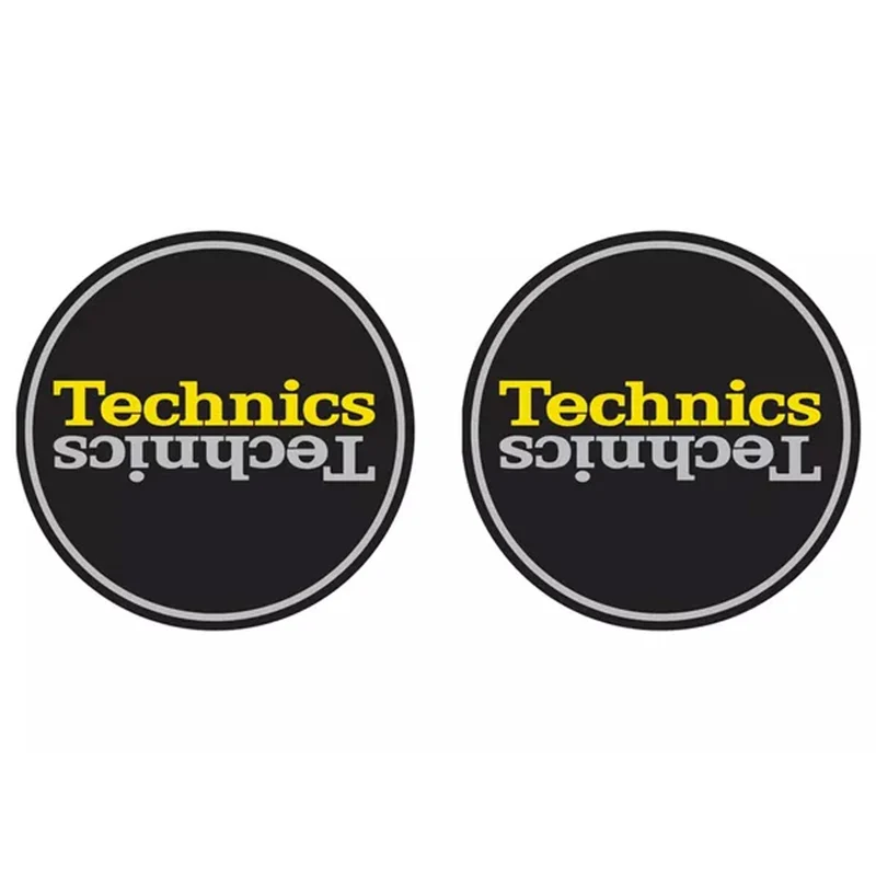 Magma TECHNICS DUPLEX 4 Coppia Feltri x giradischi Dj fondo nero Logo Technics