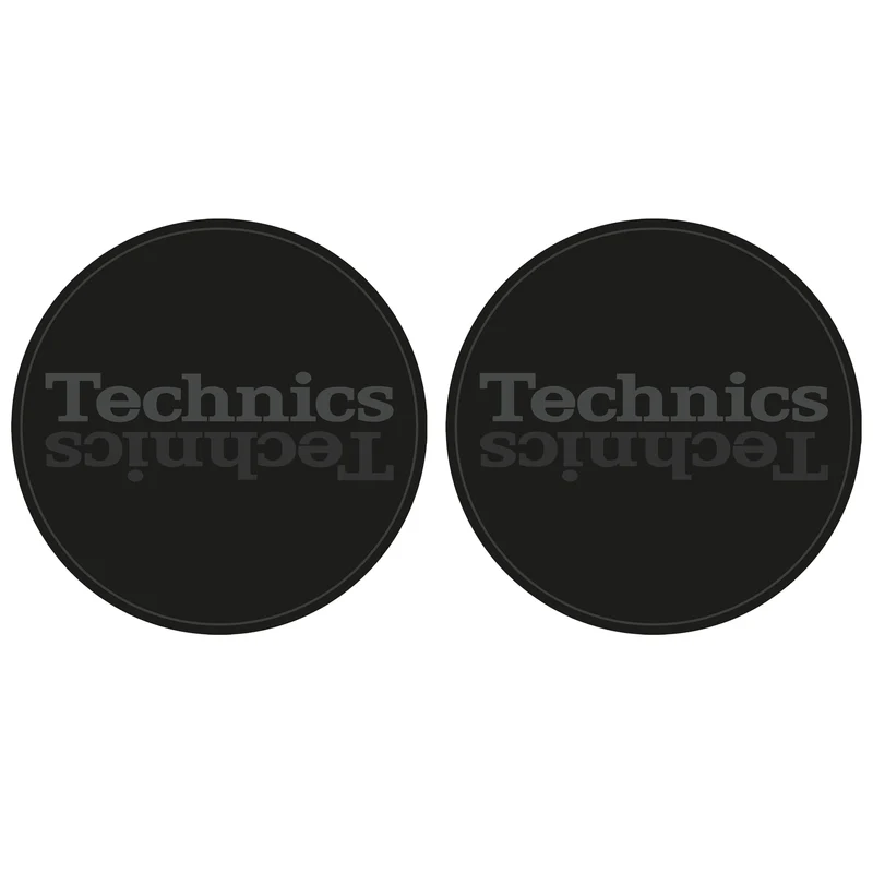 Magma TECHNICS DUPLEX 7 Coppia Feltri x giradischi Dj fondo nero Logo Technics