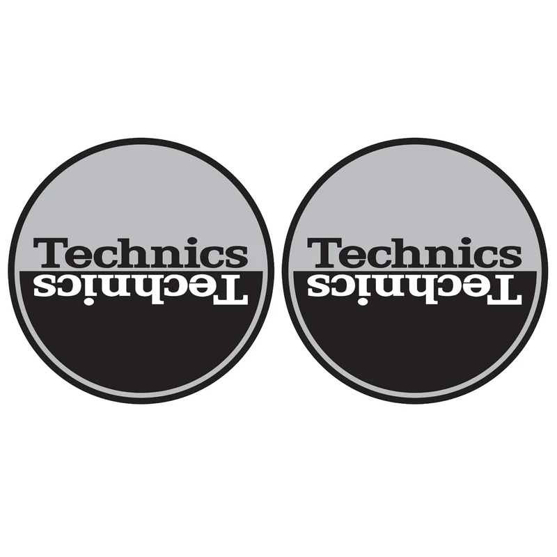 Magma TECHNICS MOON 1 Coppia Feltri x giradischi Dj fondo bicolore Logo Technics