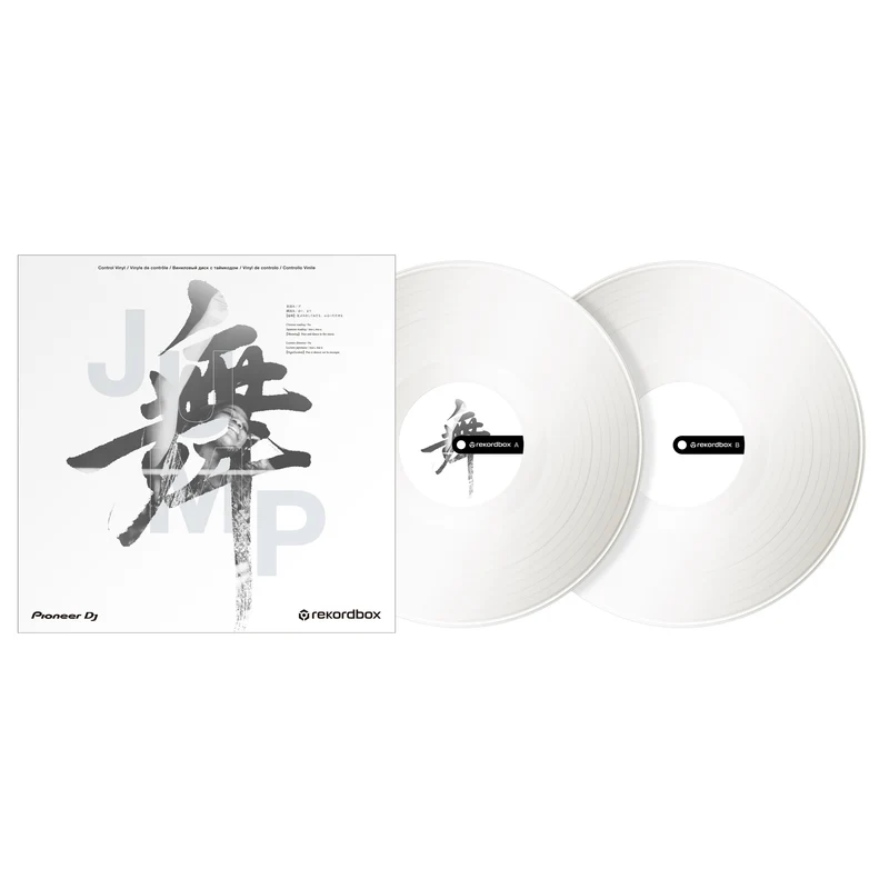 Pioneer DJ RB-VD2-W CONTROL VINYL Vinile di controllo rekordbox, set di 2 Bianco