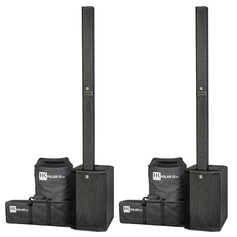 HK Audio Polar 10 MK2 Coppia Sistema Audio Colon. Att. Bluetooth Ster. 2000w p.