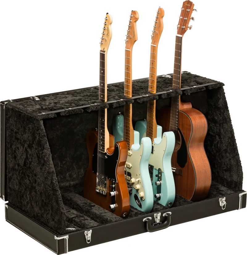 Fender Classic Series Case Stand 7 Guitar Black Custodia valigia trasp. Chitarre