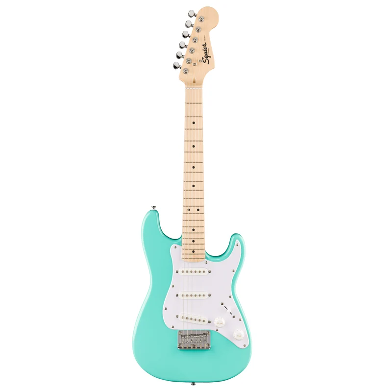Fender Mini Stratocaster Chitarra Elettrica 20T con manico a "C" Sea Foam Green