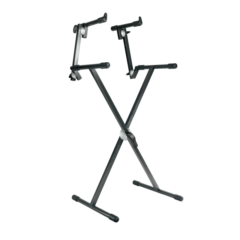 Proel SPL152 Supporto Pro x tastiera 2 livelli regol. SNAP LOCK grigio antracite