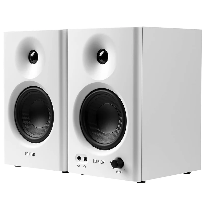 Edifier MR4 WHITE Coppia diffusori audio monitor attivi da Studio 42w RMS Bianco