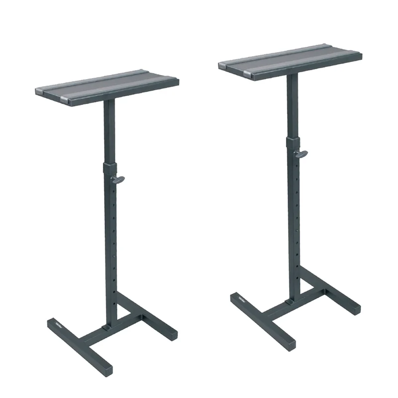 Proel KP820 Coppia Supporto x Monitor audio Studio regol. H. 83/132cm Nero Opaco