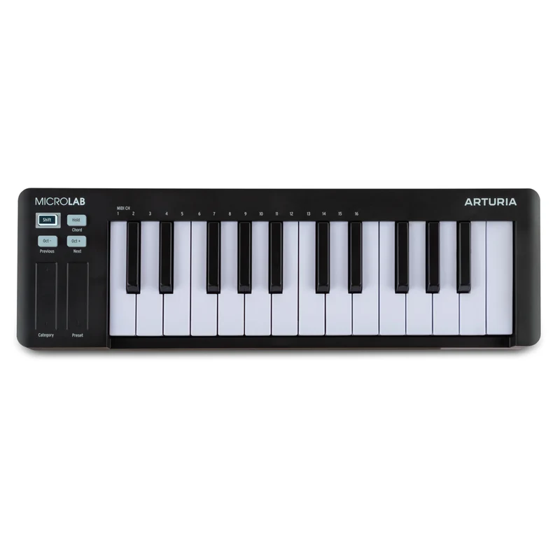 Arturia MICROLAB MK3 BLACK Tastiera controller MIDI 25T sensibile alla dinamica