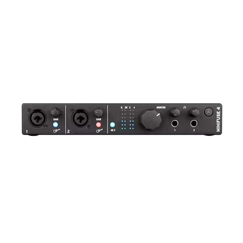 Arturia MINIFUSE 4 BLACK Interfaccia Audio USB C con 2 In Combo, 2 IN TRS, 4 Out