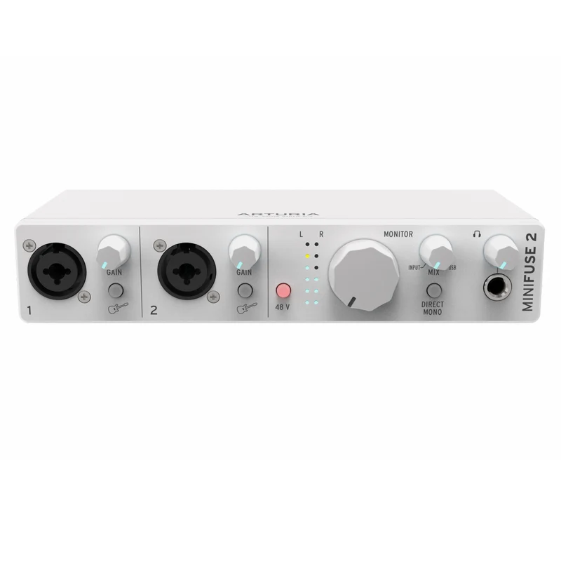 Arturia MINIFUSE 2 WHITE Interfaccia Audio USB C con 2-IN Combo / 2-OUT, Bianco