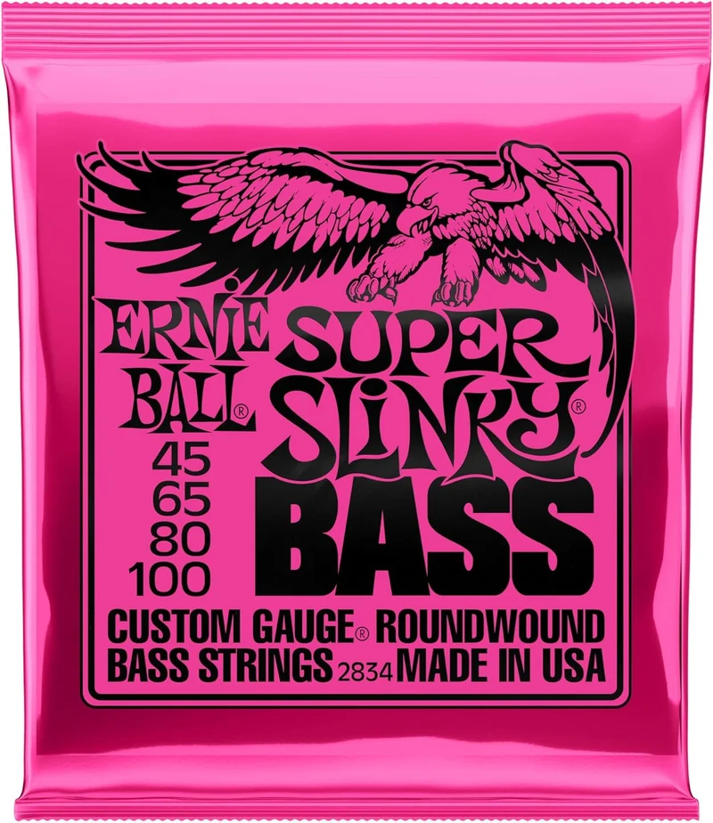 Ernie Ball 2834 Super Slinky Bass Corde x Basso Elett.suono brillante bilanciato