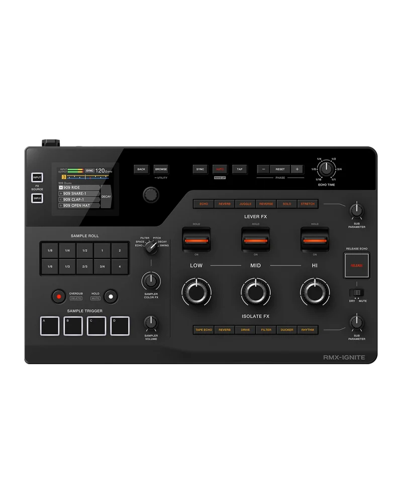 AlphaTheta RMX-IGNITE L'effector Pro per esibizioni DJ e creatività, Nero