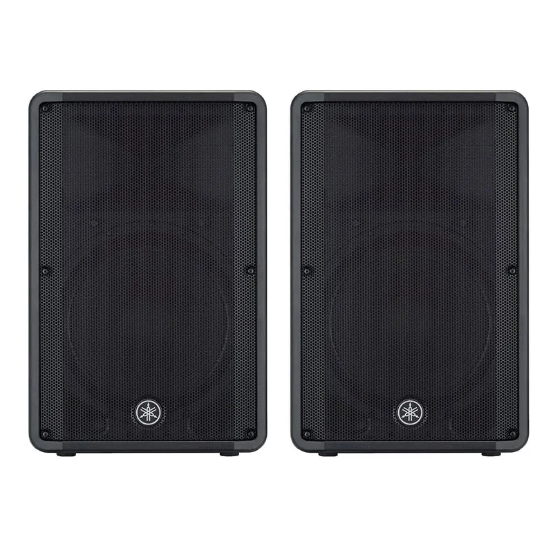 Yamaha DBR15 Coppia Diffusore attivo da 15" e 1000w di picco e SPL 132db, Nero