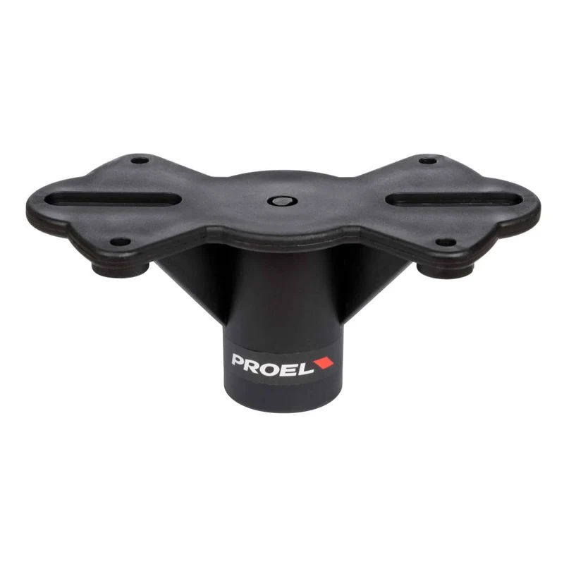 Proel KP330V2 Flangia adattatore vite bloccante x casse con diametro 35 mm, Nero