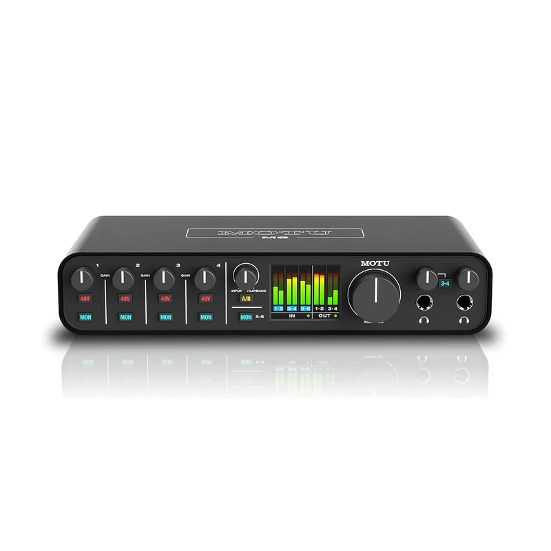 Motu M6 Interfaccia Audio Pro USB-C 6x6 con Convertitore AD/DA a 24 bit/192 kHz