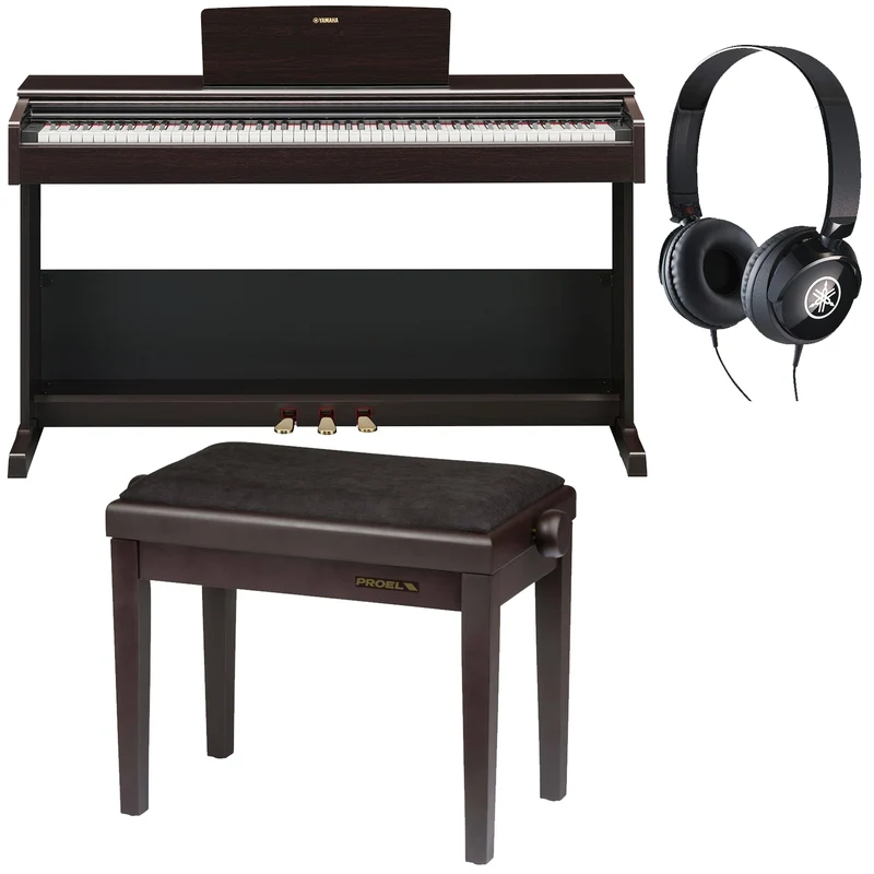 Yamaha YDP-105R Arius Pianoforte 88 T. Pesati + Proel PB90VSRBK + Yamaha HPH-50B
