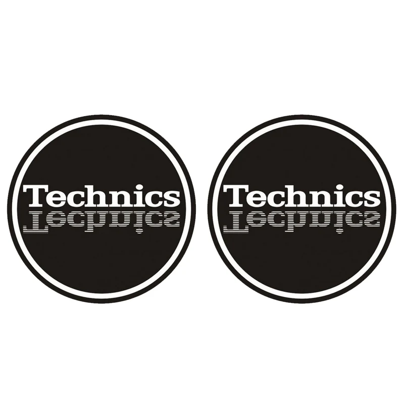 Magma 60647 TECHNICS MIRROR 1 2 Slipmat Feltri x giradischi fondo Nero con Logo