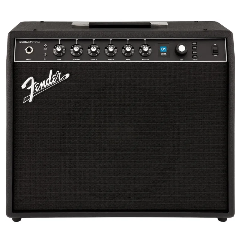Fender Mustang LTX100 Amplificatore per chitarra da 100w interfaccia utente Nero