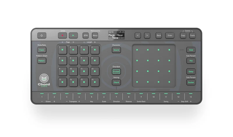 AlphaTheta CHORDCAT Groovebox portat. Accordi Arpeggiatore Efx x comporre Musica