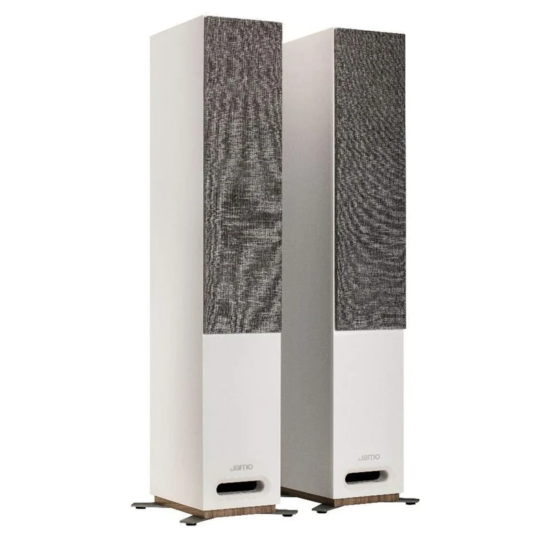 Jamo S 807 Coppia Casse Passive da pavimento con potenza di 100w RMS, Bianco
