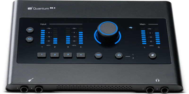 PreSonus QUANTUM ES 4 Interf. audio 4x4 24 bit + licenz. Fender Studio Pro