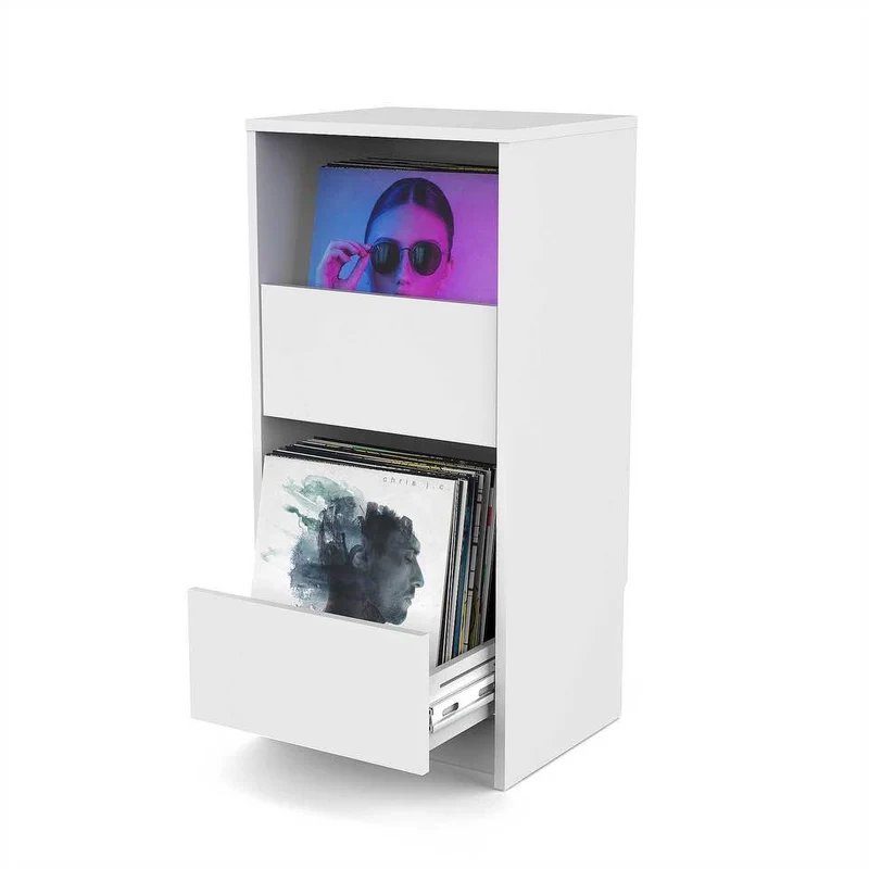 Glorious VINYL VAULT WHITE Soluzione modulare x archiviare dischi vinile Bianco