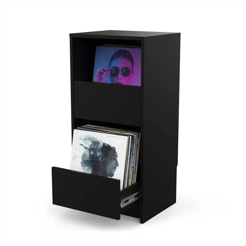 Glorious VINYL VAULT BLACK La soluzione modulare x archiviare dischi vinile Nero