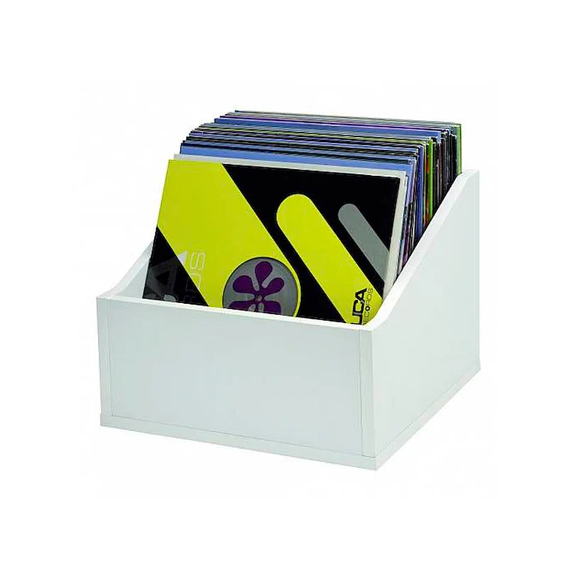 Glorious RECORD BOX 110 ADVANCED WHITE Raccoglitore in MDF x 110 vinili da 12"