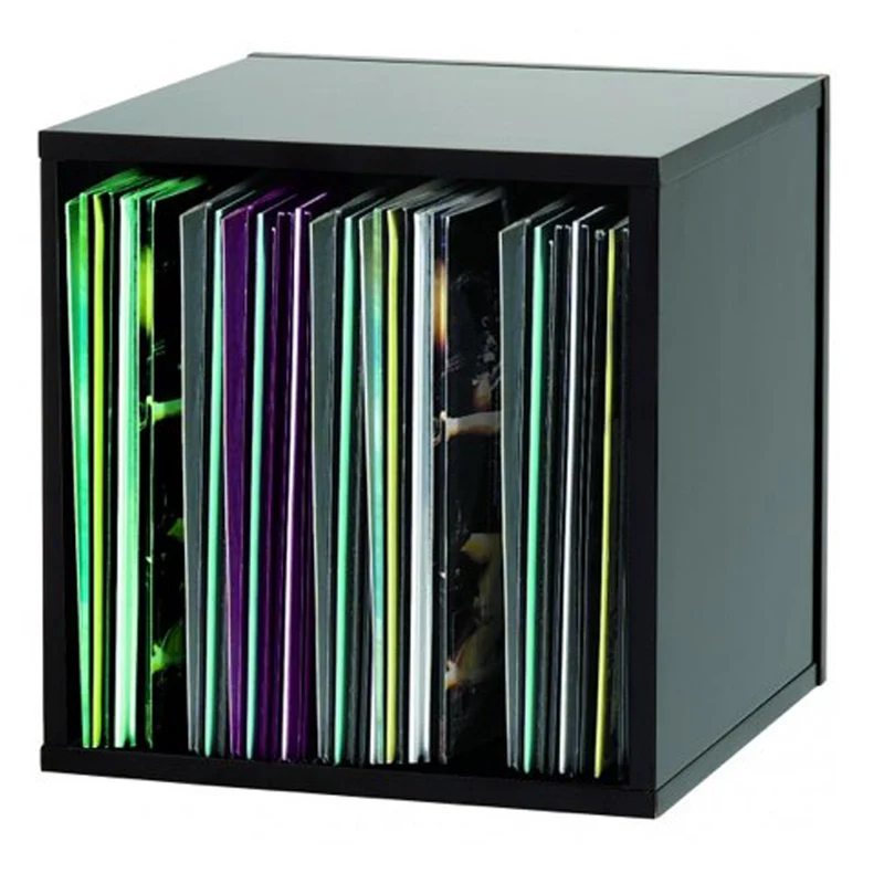 Glorious RECORD BOX 110 BLACK Raccoglitore MDF x110 vinili 12" impilabile Nero