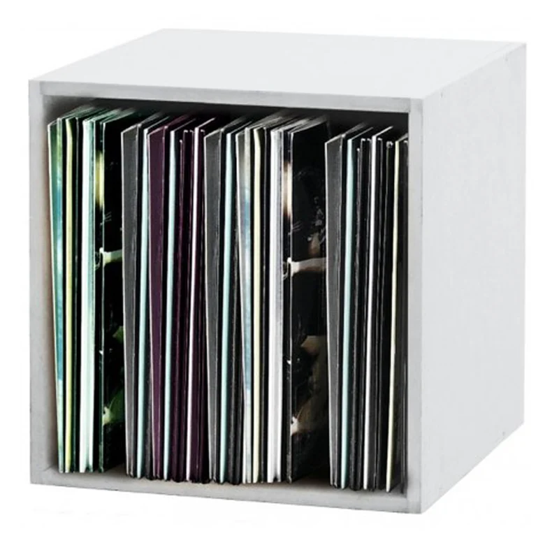 Glorious RECORD BOX 110 WHITE Raccoglitore MDF x110 vinili 12" impilabile Bianco