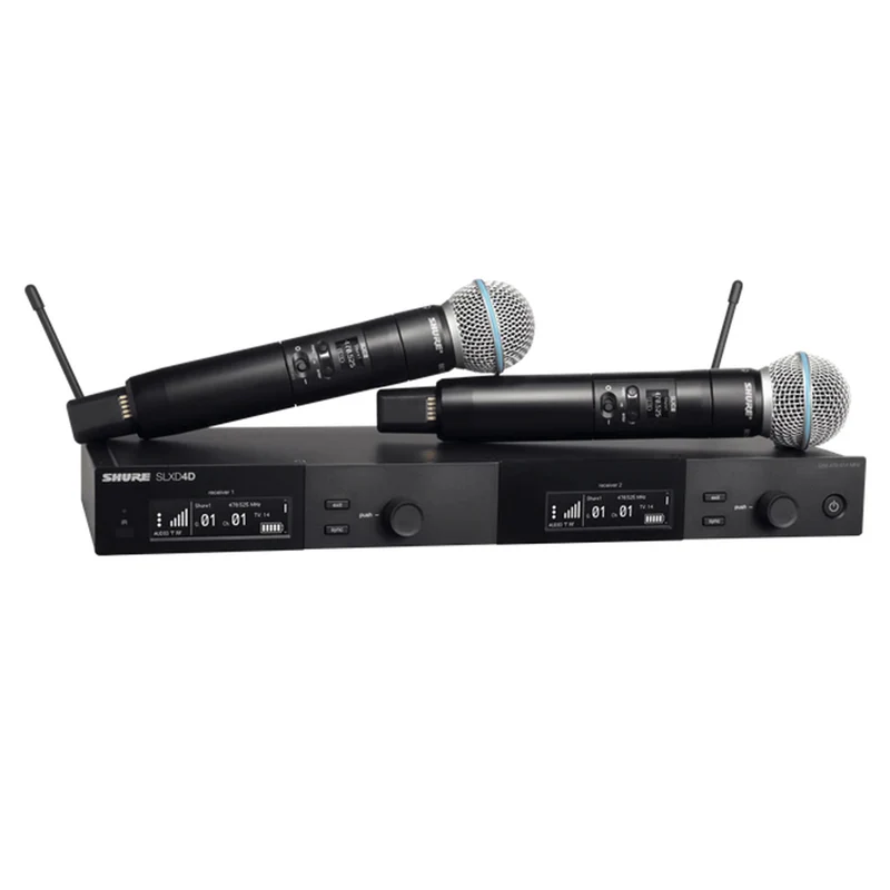 Shure SLXD24DE-B58-J53 Freq. 562-606 Coppia Microfono Palmare Pro Wireless B58A