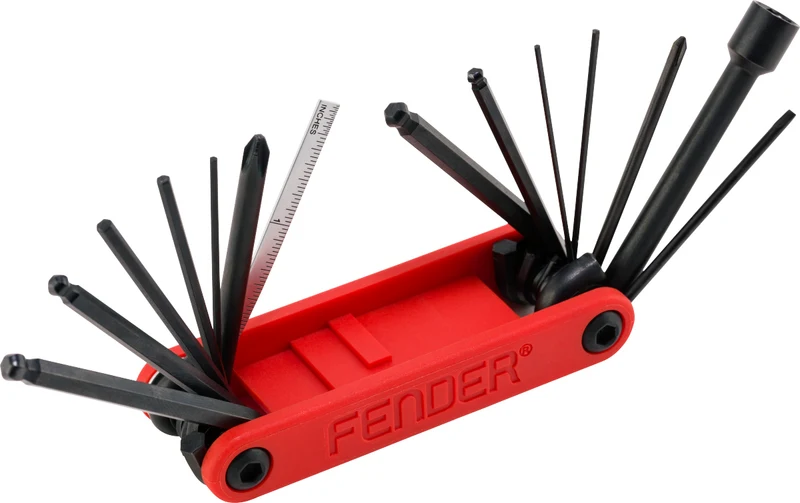 Fender Guitar & Bass Multi-Tool multi-utensile x chitarra basso compatto 14 in 1