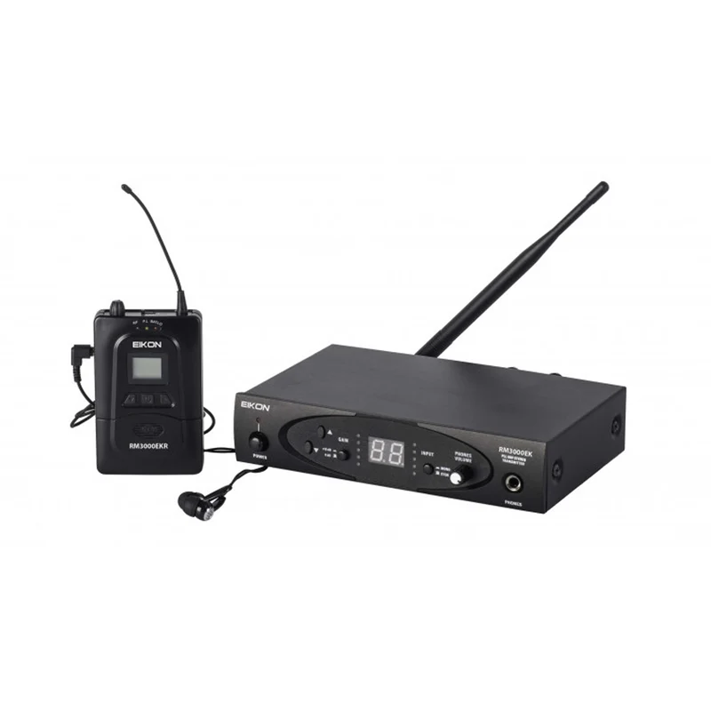 EIKON RM3000EKA Sistema In-ear Monitor stereo profession. x cantanti Nero