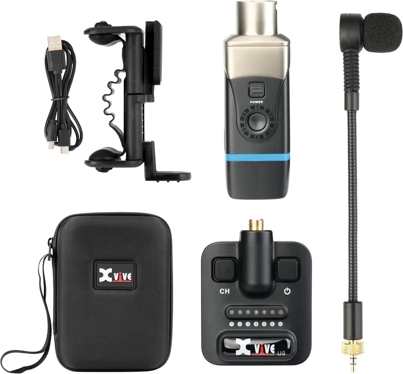 Xvive U9 Sistema microfonico wireless digitale per violino