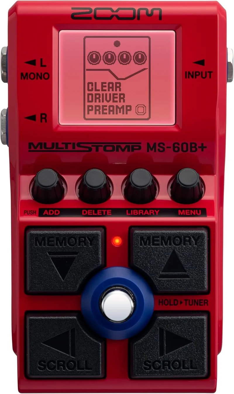 Zoom MS-60B+ Pedale multieffetto per Basso con 11 Amplificatori e Cabinet