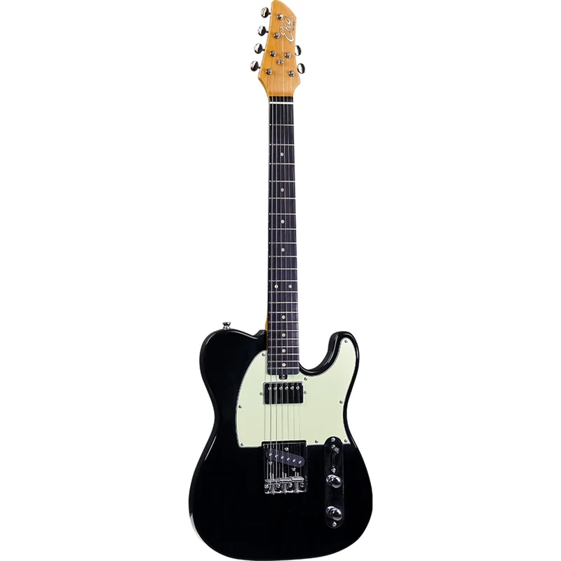 Eko TERO V-NOS BLACK Chitarra Elettrica a 22 Tasti con singol-coil S-H