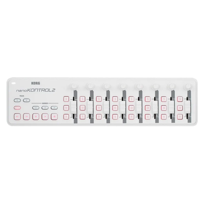 Korg nanoKONTROL2-WHT Controller MIDI-USB multifunzione x multi-traccia, Bianco