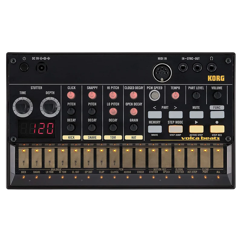 Korg VOLCA BEATS Sequencer Drum machine sound 6 parti analogiche a 4 parti PCM
