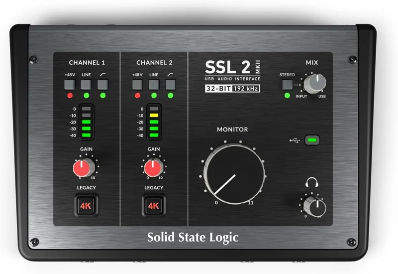 Solid State Logic SSL2 MK2 (ROW-VTC) Interfaccia audio USB-C con 2 In e 2 Out
