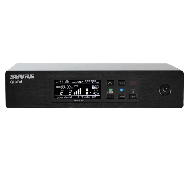 Shure QLXD4E-G51 Ricevitore 1/2 rack x Mic Pro Wireless a 24Bit x sistemi QLX-D