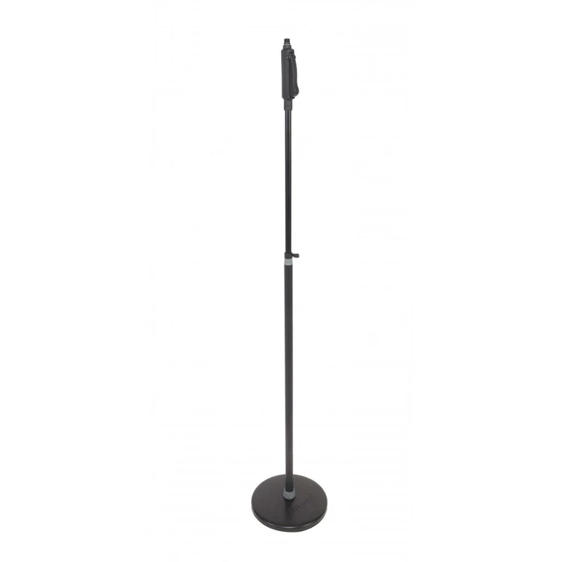 DHPMS10 Asta microfonica professionale dritta base acciaio stabile, Nero
