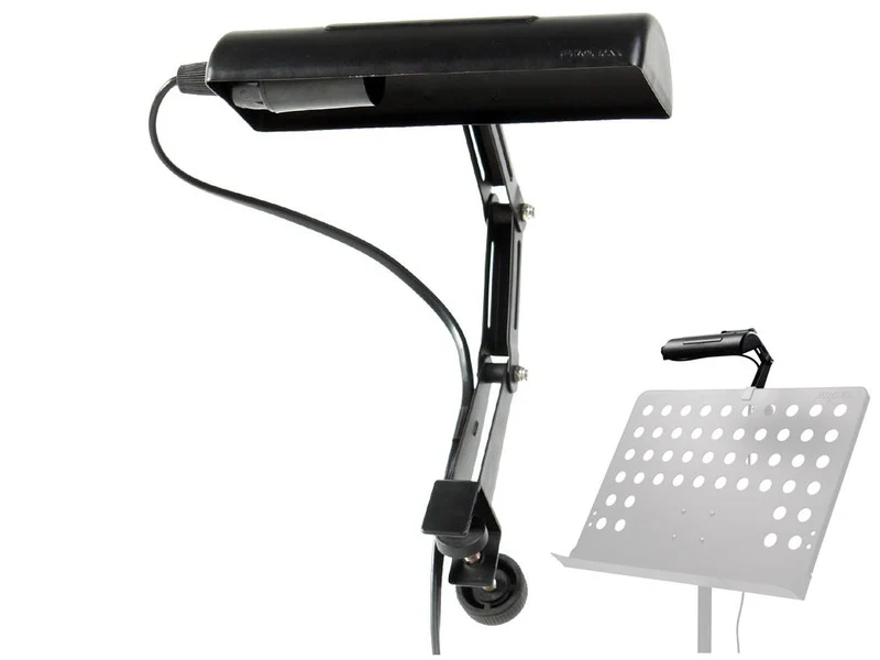 Proel RSM430N Portalampada singolo agganciabile ad ogni leggìo con cavo da 2mt.
