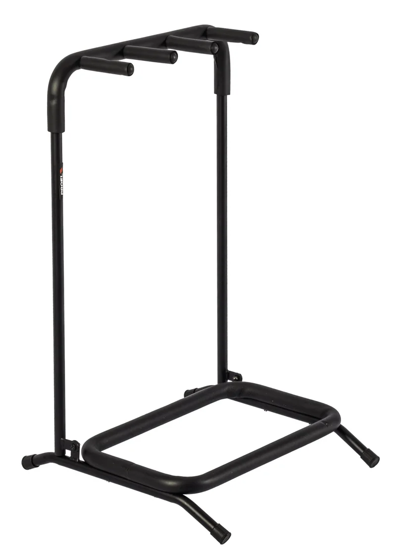 Proel FC830N Supporto universale pieghevole per 3 chitarre, Nero Opaco