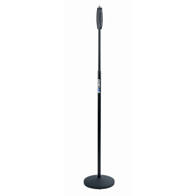 Quik Lok A988 BK Asta microfonica dritta base circol. ghisa meccanismo One-Hand