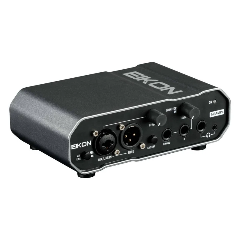 Proel EIKON MPAMP4 Amplificatore Pro per cuffie e Personal Monitor Mix, Nero