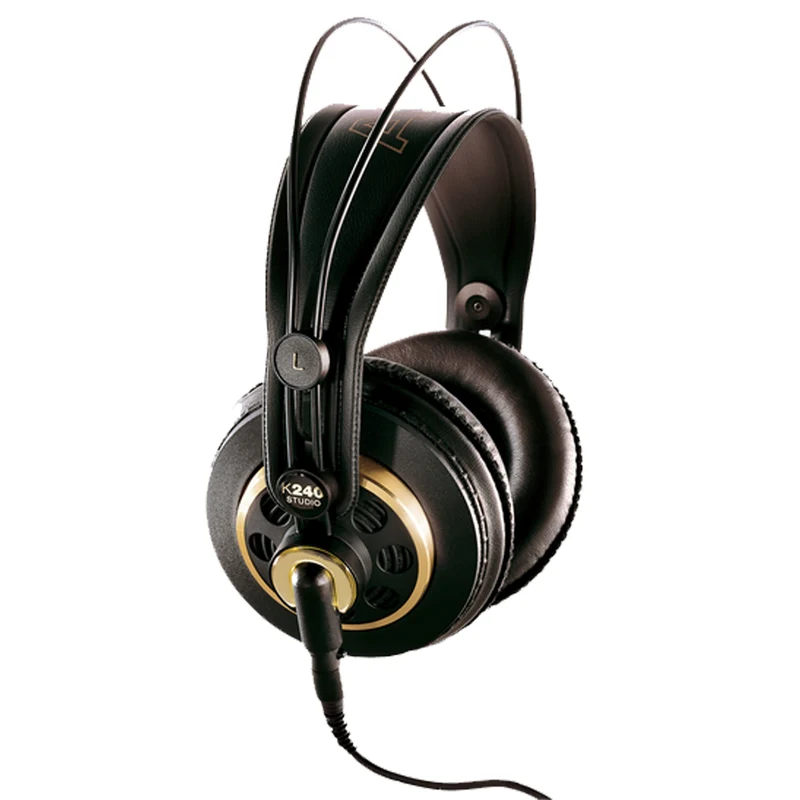 AKG K240 STUDIO Cuffia monitor professionale studio con cavo, semi aperte, Nero